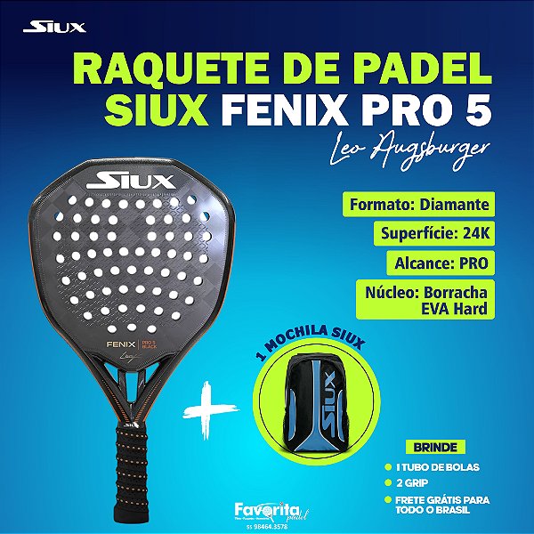Raquete de Padel SIUX FENIX PRO 5 - Leo Augsburger