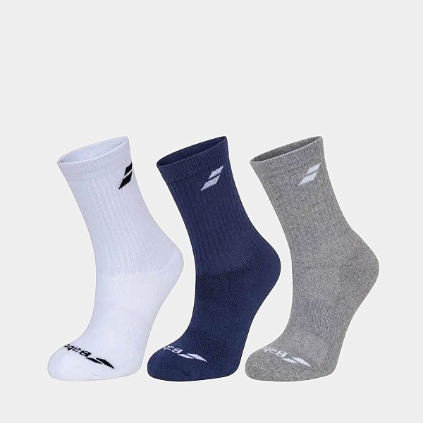 Meia Babolat Pairs Pack Com 03 Pares