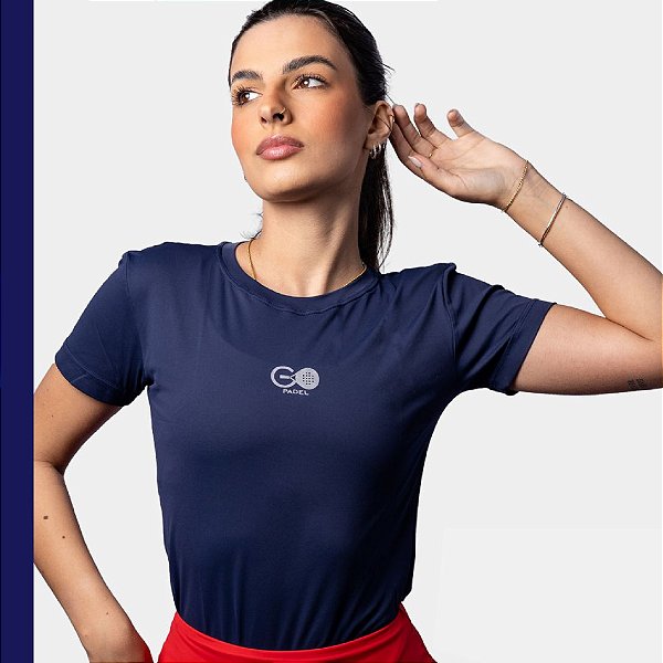 T-Shirt Clássica Marinho Go Padel – Coleção Play Set