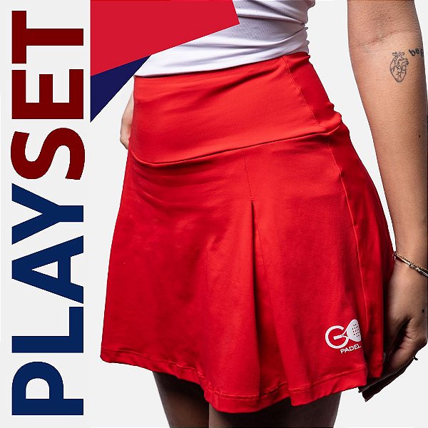 Short-Saia Pregas Go Padel – Coleção Play Set