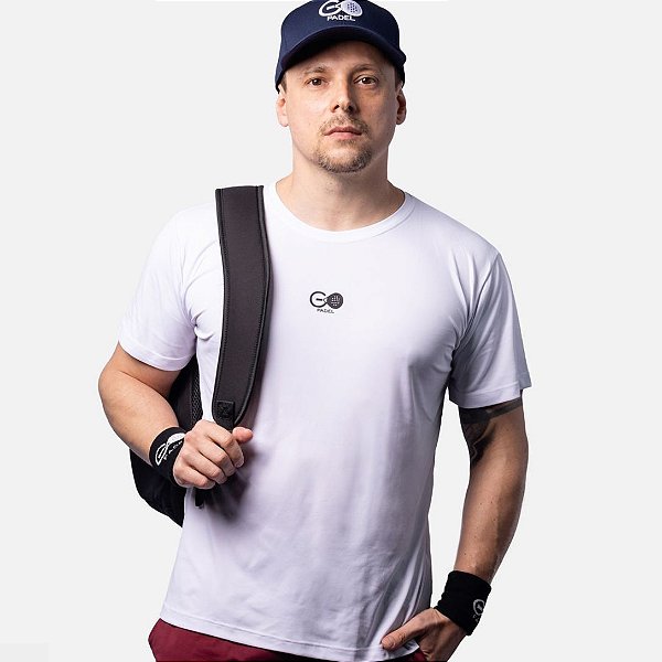 Camiseta Clássica Branca Go Padel – Coleção Play Set