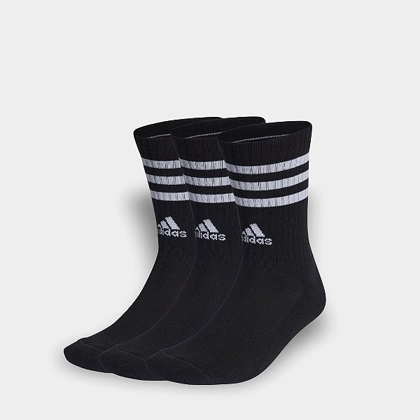 Meias Adidas 3-Stripes 3 Pares – Masculina