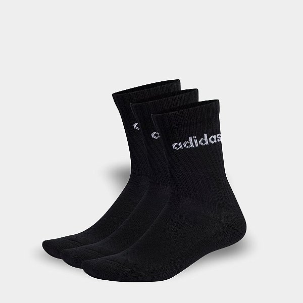 Meias Adidas C LIN CREW 3P - Feminina