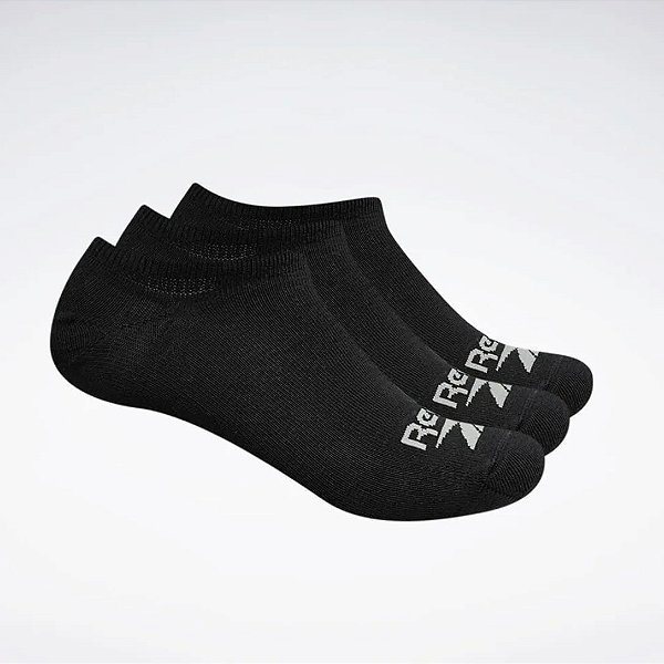 Kit 3 Meias Reebok Cl 3k Inv 1/2 Toalha – Masculino Preto