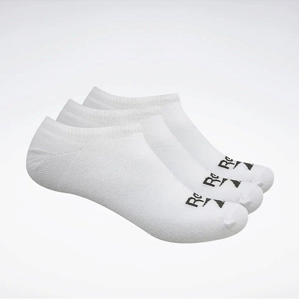 Kit 3 Meias Reebok Cl 3k Inv 1/2 Toalha – Masculino Branco