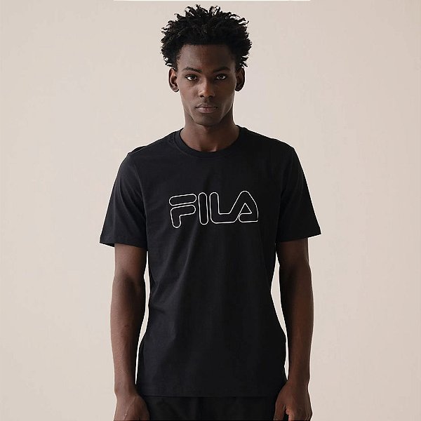 Camiseta Fila Regular Letter Outline – Masculina