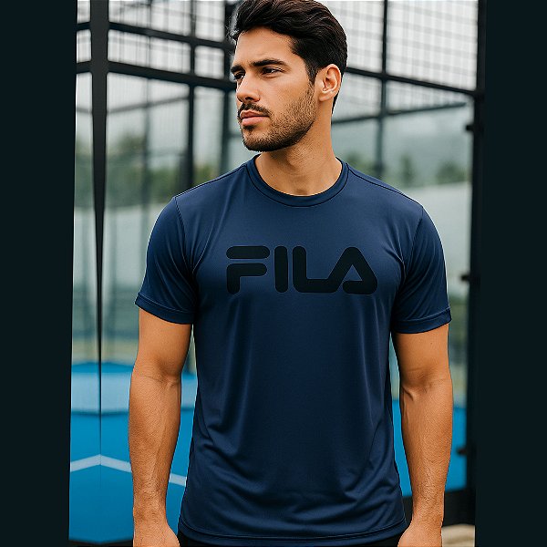 Camiseta Fila Basic Sports II – Masculina Marinho Denim