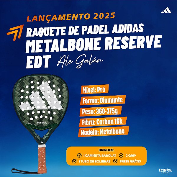 Raquete de Padel Adidas Metalbone Reserve EDT - Ale Galán 2025