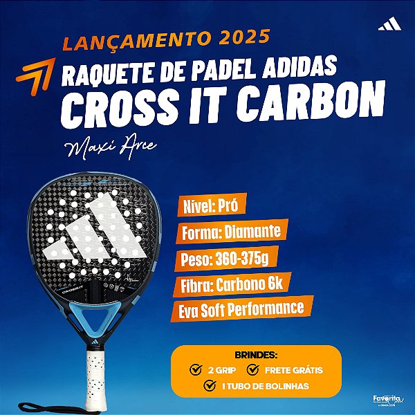 Raquete de Padel Adidas Cross It Carbon - Maxi Arce