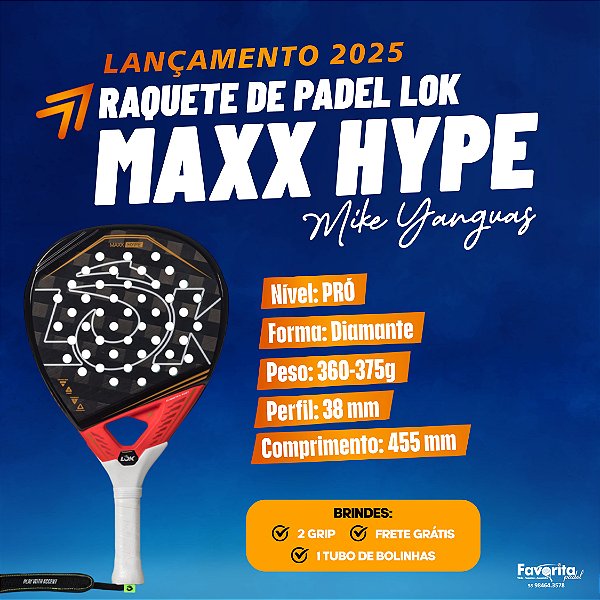 Raquete de Padel Lok Maxx Hype - Mike Yanguas