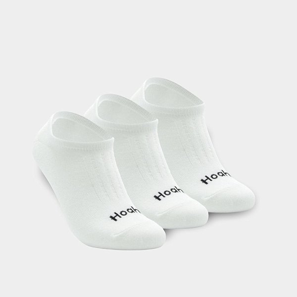 Meia Invisível Hoahi Kit 3 Pares Feminino – Branco