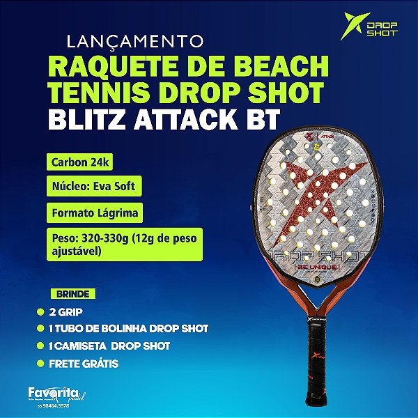 Raquete de Beach Tennis Drop Shot Blitz Attack BT