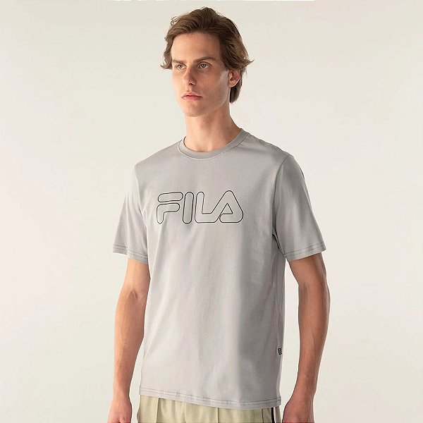 Camiseta Fila Regular Letter Outline – Masculina