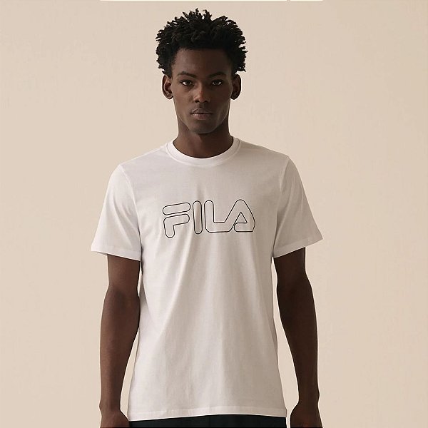 Camiseta Fila Regular Letter Outline – Masculina