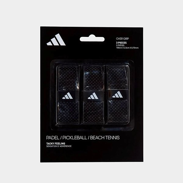 Overgrip Adidas Padel, Beach Tennis e Pickleball X3 - Preto