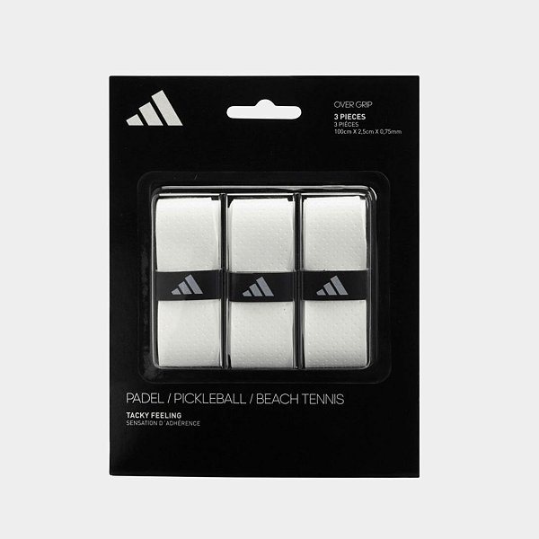 Overgrip Adidas Padel, Beach Tennis e Pickleball X3 - Branco