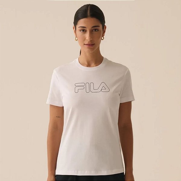 Camiseta Fila Regular Basic Outline – Feminina