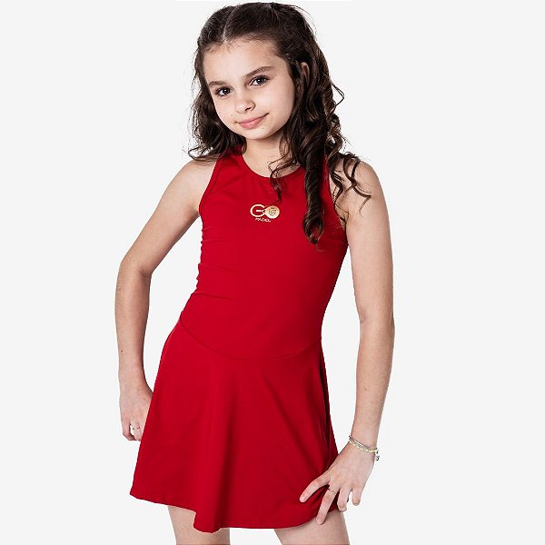 Vestido Nadador Go Padel – Infantil Vermelho
