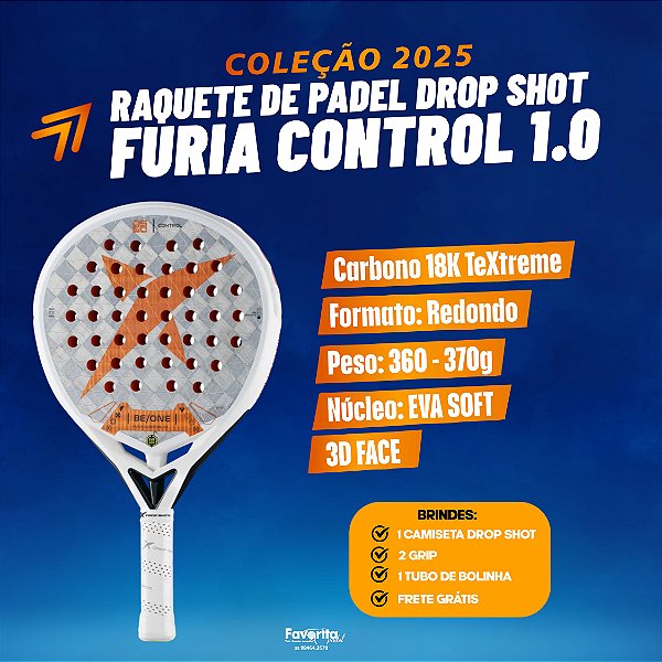 Raquete de Padel DROP SHOT FURIA CONTROL 1.0