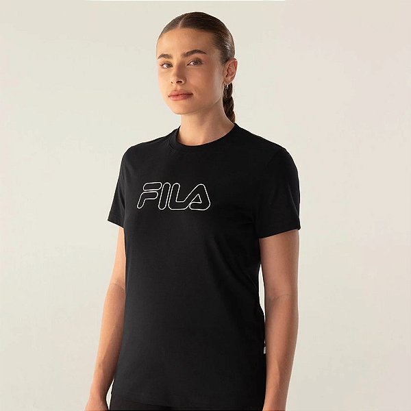 Camiseta Fila Regular Basic Outline – Feminina