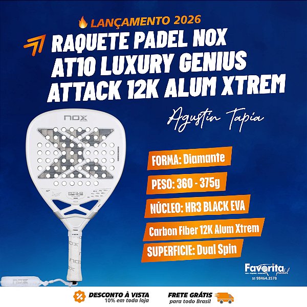 AT10 Luxury Genius Attack 12K Alum XTREM 2026 - Agustín Tapia
