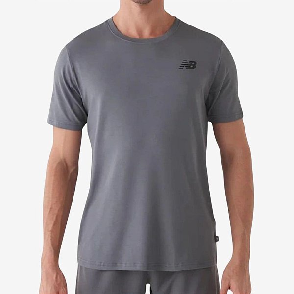 Camiseta New Balance Active Logo – Masculina Grafite