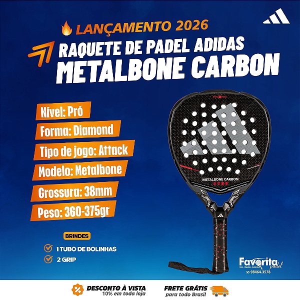 Raquete de Padel Adidas Metalbone Carbon 2026