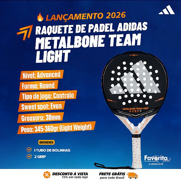 Raquete de Padel Adidas Metalbone Team Light 2026