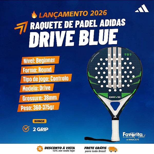 Raquete de Padel Adidas Drive Blue 2026