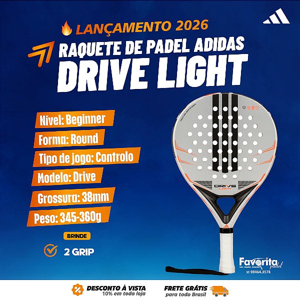 Raquete de Padel Adidas Drive Light 2026