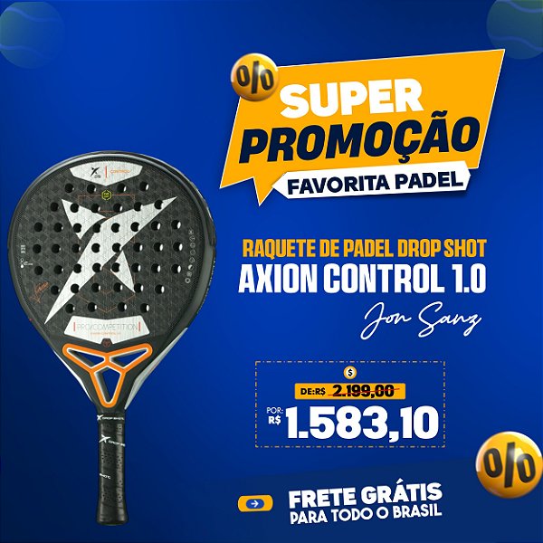 Raquete de Padel DROP SHOT AXION CONTROL 1.0 SANZ