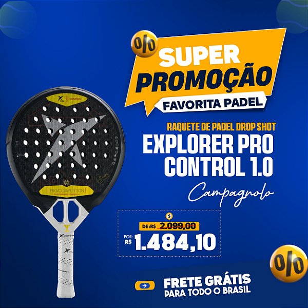 Raquete de Padel DROP SHOT EXPLORER PRO CONTROL 1.0 CAMPA