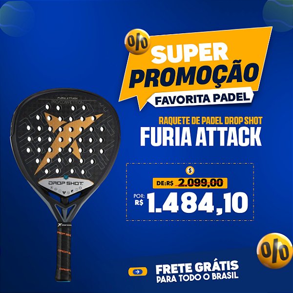 Raquete de Padel DROP SHOT FURIA ATTACK