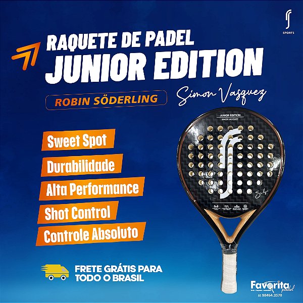 Raquete de Padel Junior Edition Robin Söderling - Simon Vasquez