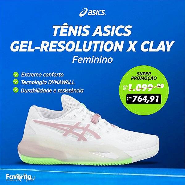 Tênis Asics Gel-Resolution X Clay – Feminino