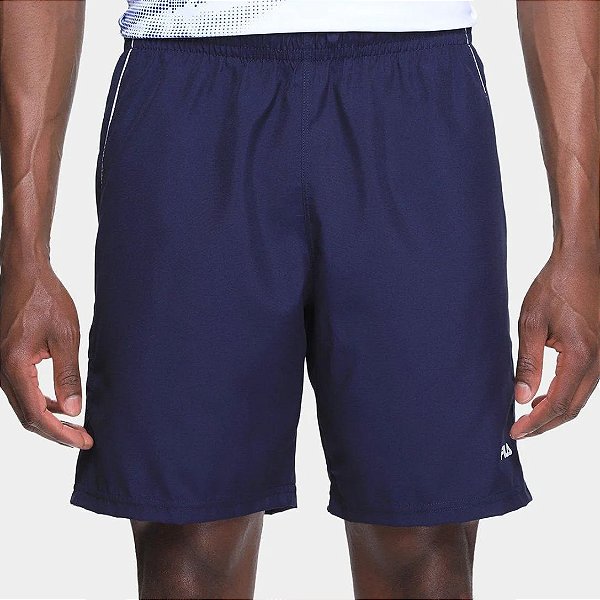 Bermuda Fila Train II 8 Masculina - Marinho+Branco