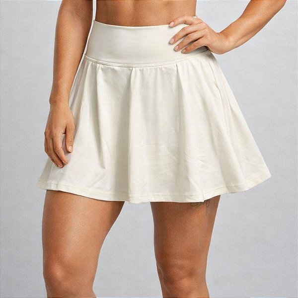Saia Shorts Fila Life – Creme Claro