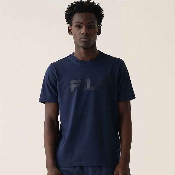 Camiseta Fila Regular Letter Premium IV – Masculina Marinho