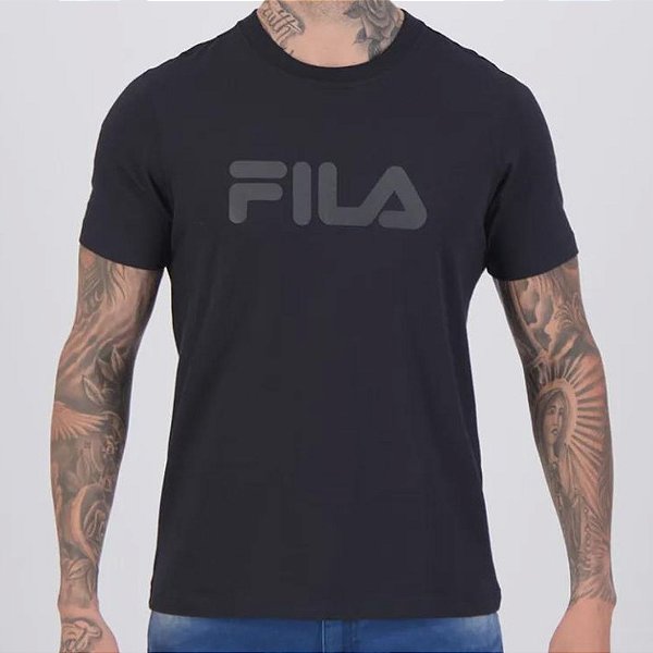 Camiseta Fila Regular Letter Premium IV – Masculina Preto