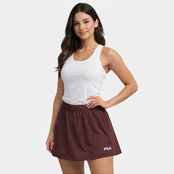 Saia Shorts Fila Flow III – Vinho Claro