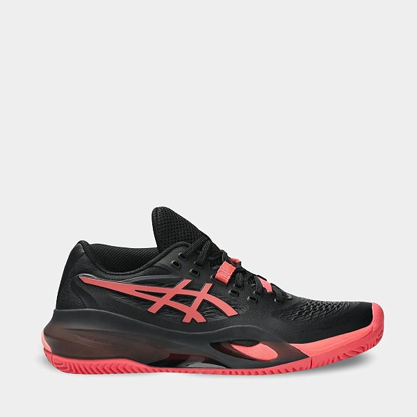Tênis ASICS Gel-Resolution X Saibro - Feminino Preto/Rosa