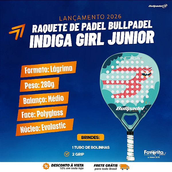 Raquete Bullpadel Indiga Girl 2026