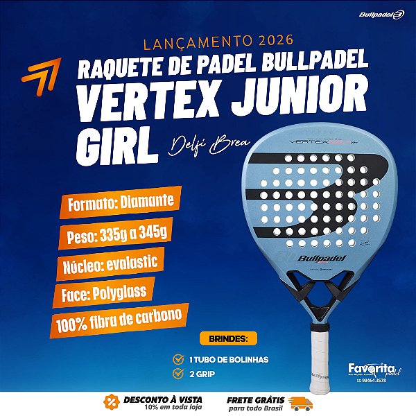 Bullpadel Raquete de Padel Vertex Junior Girl 2026