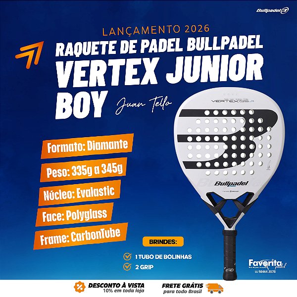 Raquete Padel Bullpadel Vertex Junior Boy 2026