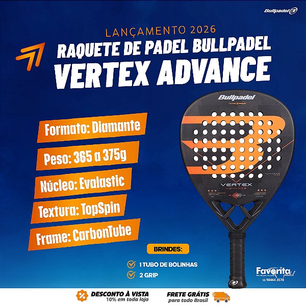 Raquete Padel Bullpadel Vertex Advance 2026