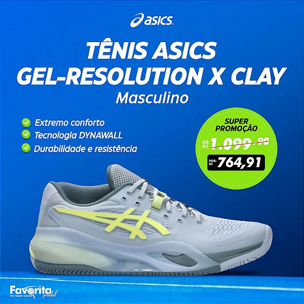 Tênis ASICS Gel-Resolution X Clay – Masculino
