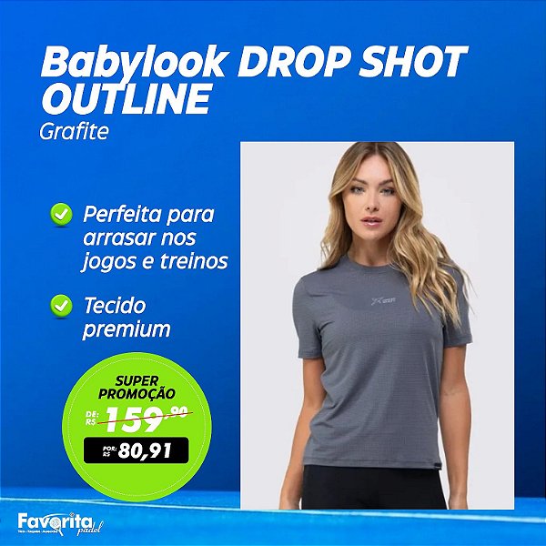 Babylook DROP SHOT OUTLINE Grafite