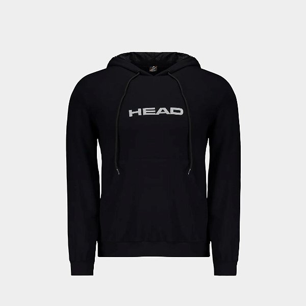 Blusa Head Moletinho Canguru com Capuz Preta