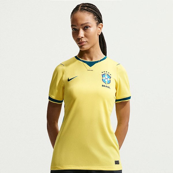 Camisa Brasil Nike I 2026/27 Torcedora Pro Feminina