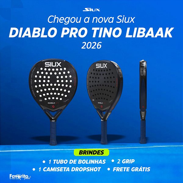 Raquete de Padel Siux Diablo Pro 2026 Tino Libaak